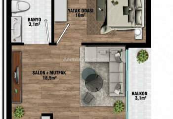 Квартира 1+1 в Анталии, Турция | SBB-45555