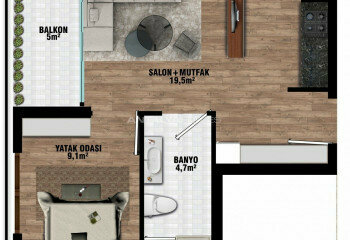 Квартира 1+1 в Анталии, Турция | SBB-45555