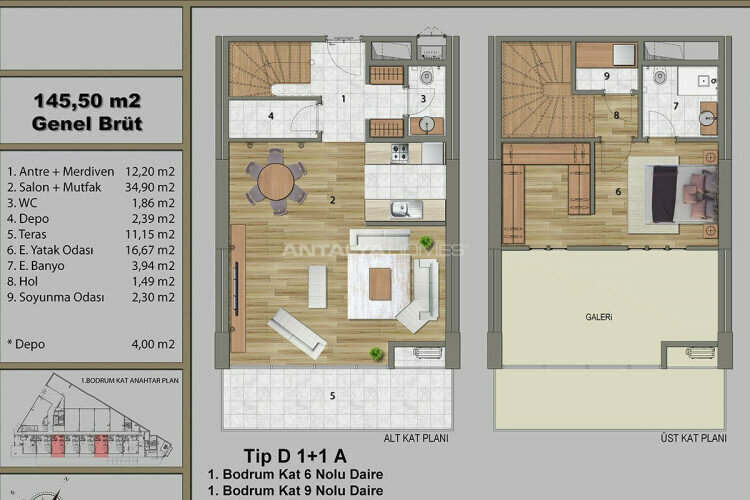 Квартира 1+1 в Стамбуле, Турция | PKK-46306