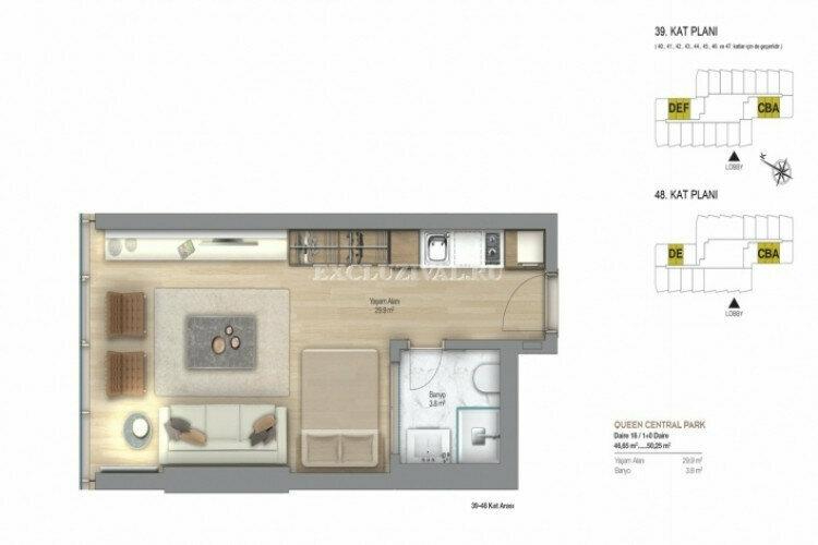 Квартира 1+1 в Стамбуле, Турция | PKK-10800