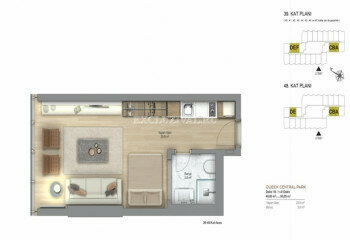 Квартира 1+1 в Стамбуле, Турция | PKK-10800