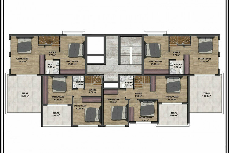 Квартира 2+1 в Анталии, Турция | PKK-45495