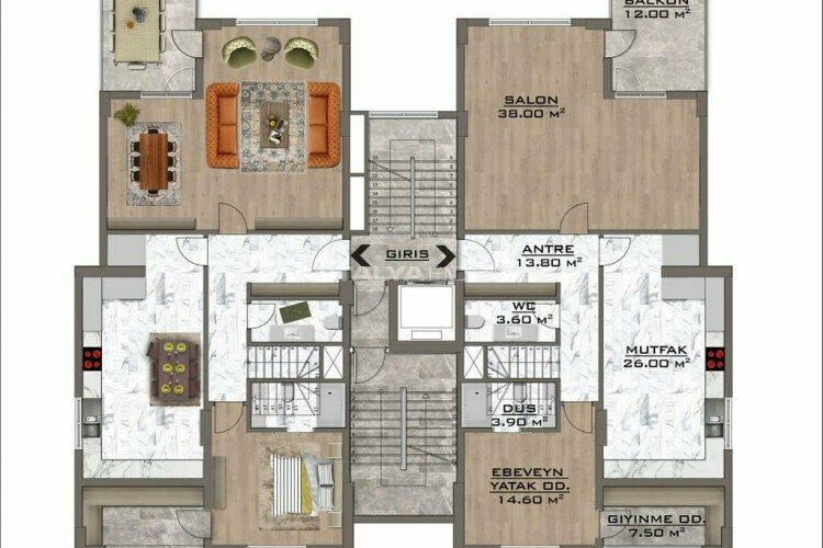 Квартира 5+1 в Бурсе, Турция | PBB-46928