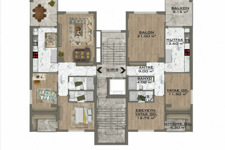 Квартира 5+1 в Бурсе, Турция | PBB-46928