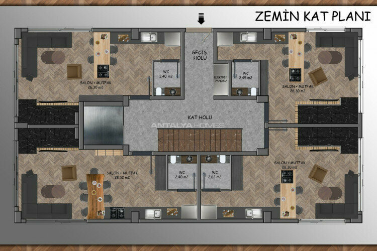 Квартира 2+1 в Муратпаше, Анталия, Турция | PBB-45587