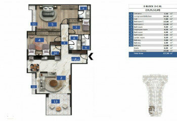 Квартира 2+1 в Анталии, Турция | SBB-45505