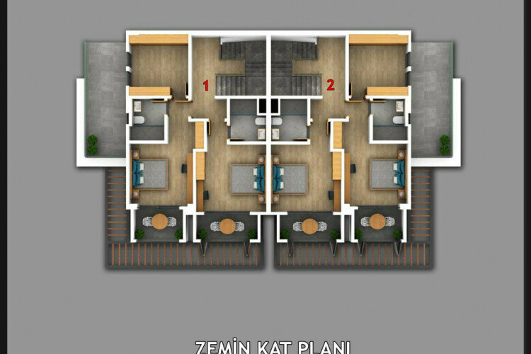 Квартира 2+1 в Калкане, Турция | STE-21915