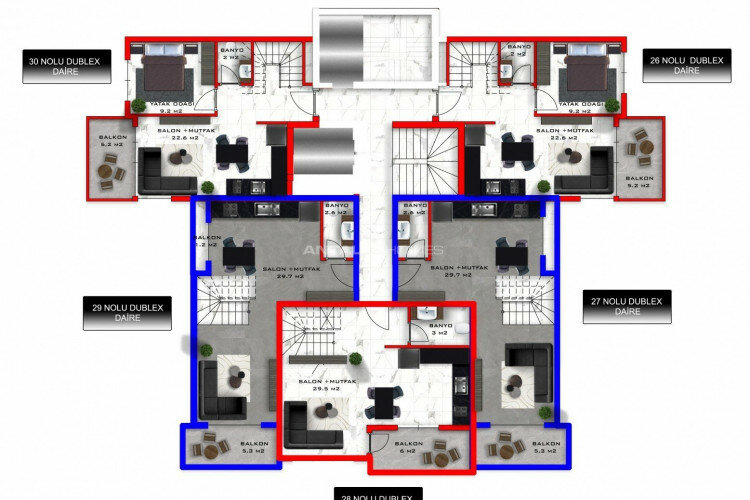 Квартира 2+1 в Анталии, Турция | PKK-45512