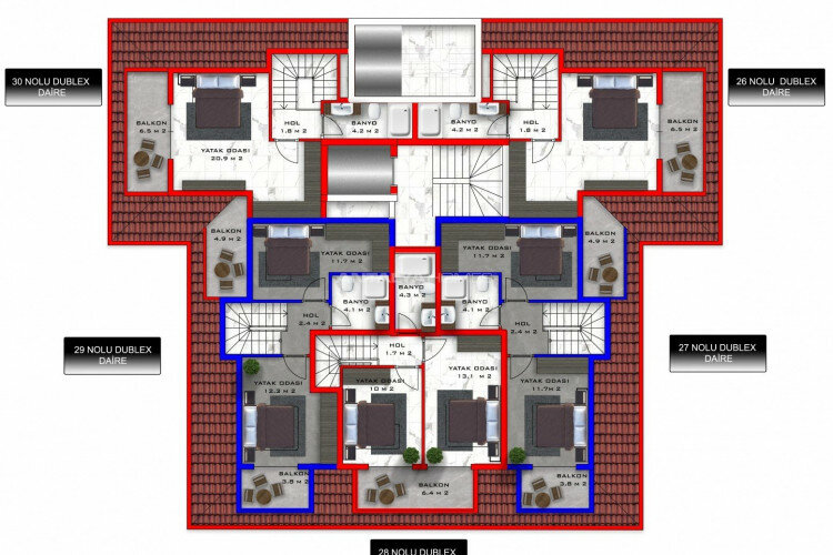 Квартира 2+1 в Анталии, Турция | PKK-45512