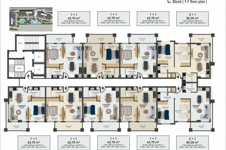 Квартира 1+1 в Анталии, Турция | SBB-45052
