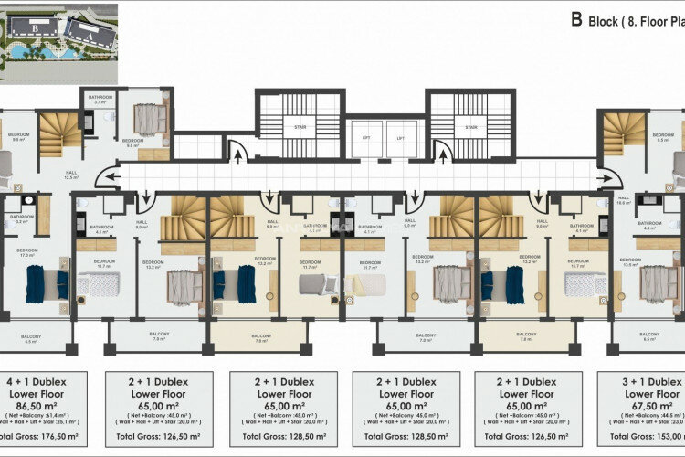 Квартира 1+1 в Анталии, Турция | SBB-45052