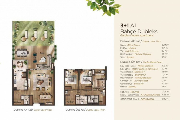 Квартира 4+1 в Стамбуле, Турция | STE-46713