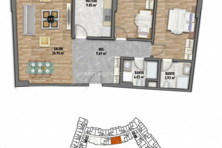 Квартира 3+1 в Стамбуле, Турция | PBB-46463