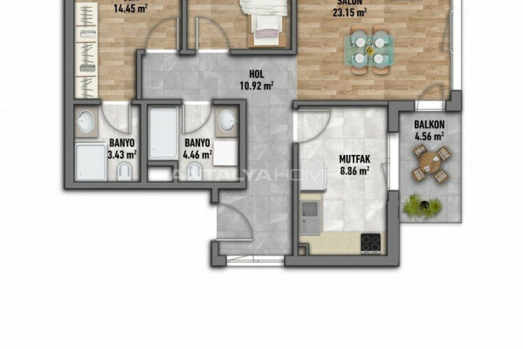 Квартира 3+1 в Стамбуле, Турция | PBB-46463