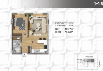 Квартира 2+1 в Стамбуле, Турция | PBB-46736