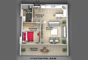 Квартира 4+1 в Анталии, Турция | SBB-44862