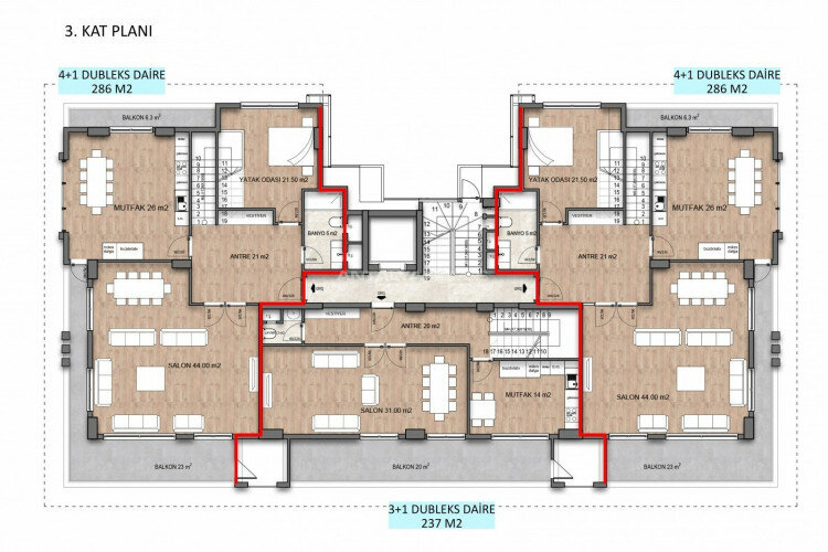 Квартира 3+1 в Анталии, Турция | STE-44995