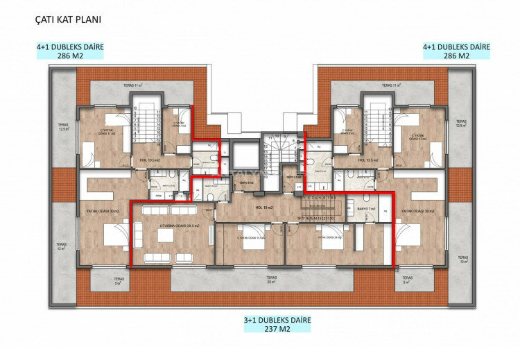 Квартира 3+1 в Анталии, Турция | STE-44995