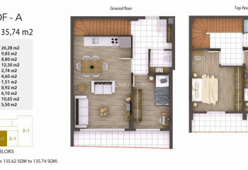 Квартира 1+1 в Коджаэле, Турция | PTE-46776