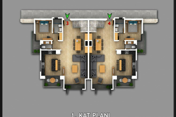 Квартира 3+1 в Калкане, Турция | PKK-21916