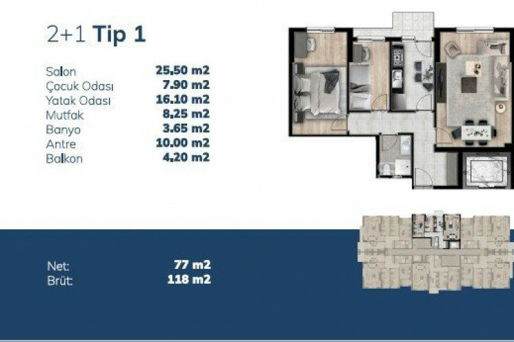 Квартира 3+1 в Стамбуле, Турция | STE-46755