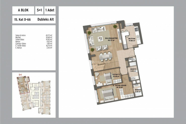 Квартира 3+1 в Малтепе, Стамбул, Турция | PBB-46366