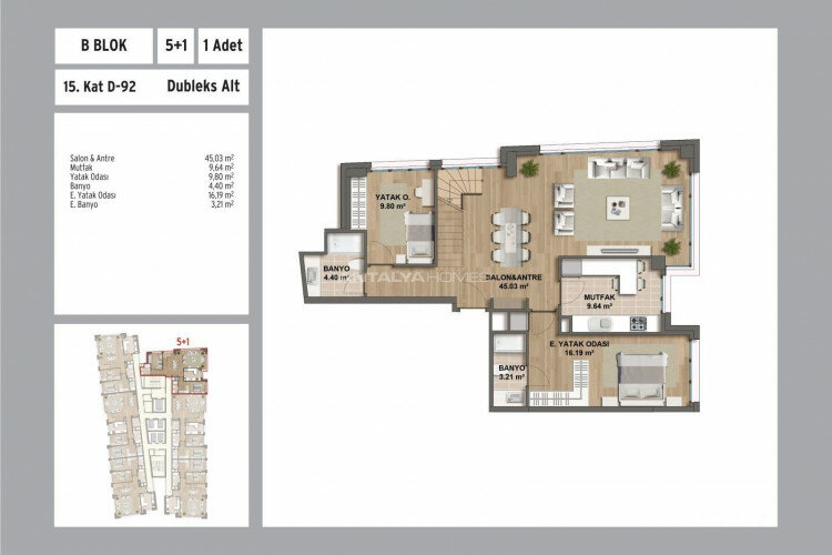 Квартира 3+1 в Малтепе, Стамбул, Турция | PBB-46366