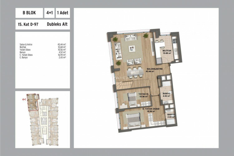Квартира 3+1 в Малтепе, Стамбул, Турция | PBB-46366