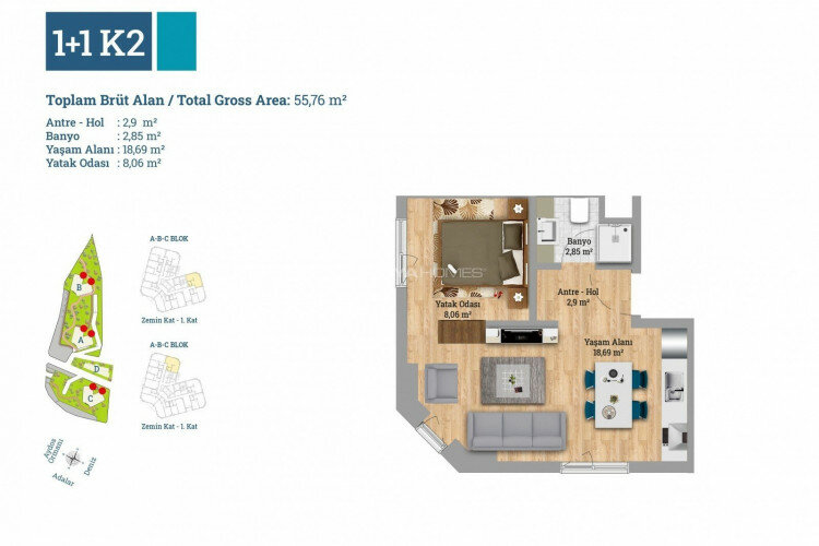 Квартира 3+1 в Картале, Стамбул, Турция | PBB-46408