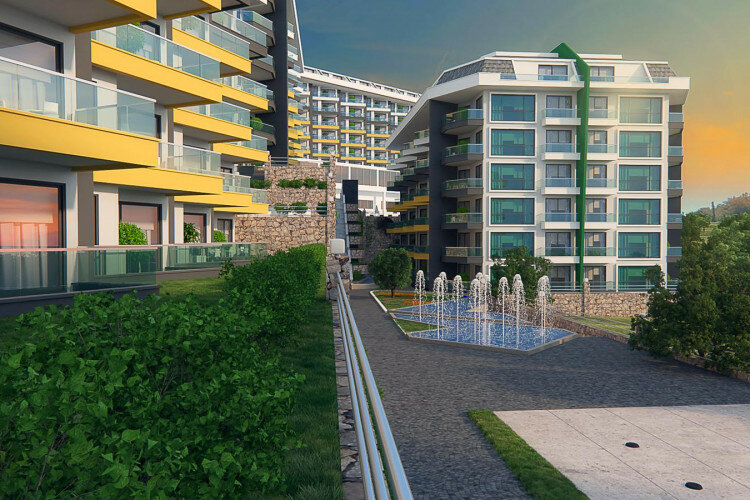 Квартира 1+1 в Каргыджаке, Алания, Турция | PTE-13518