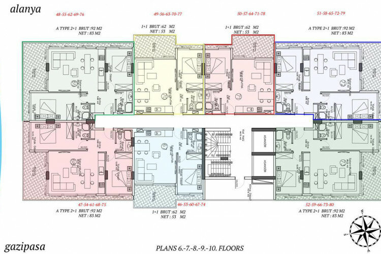 Квартира 2+1 в Махмутларе, Алания, Турция | PTE-13891