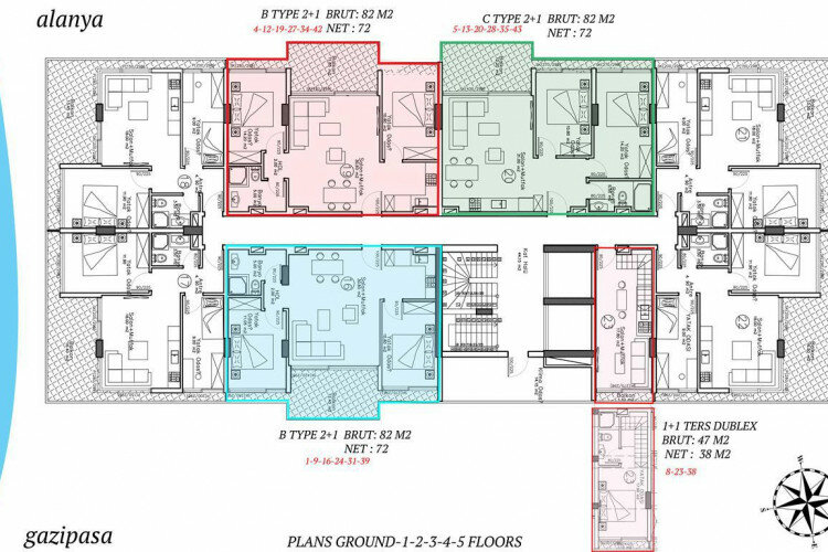 Квартира 2+1 в Махмутларе, Алания, Турция | PTE-13891