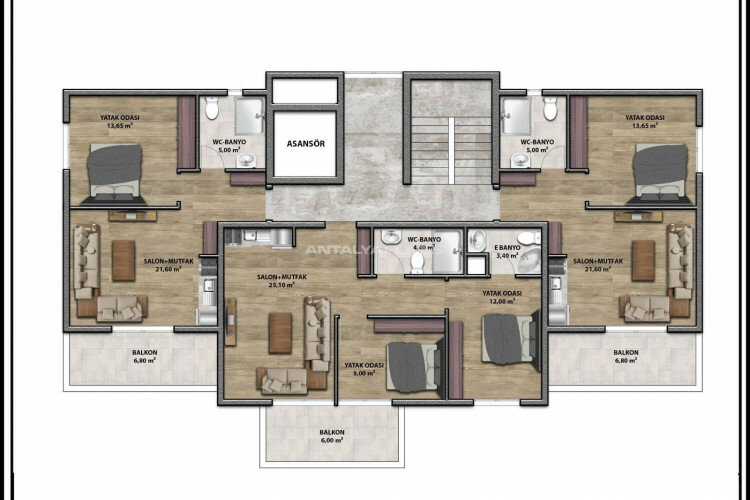 Квартира 4+1 в Анталии, Турция | PKK-45497