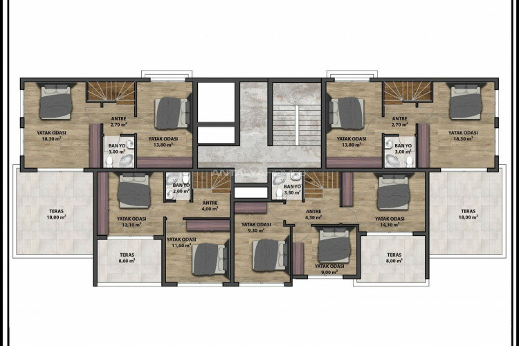 Квартира 4+1 в Анталии, Турция | PKK-45497