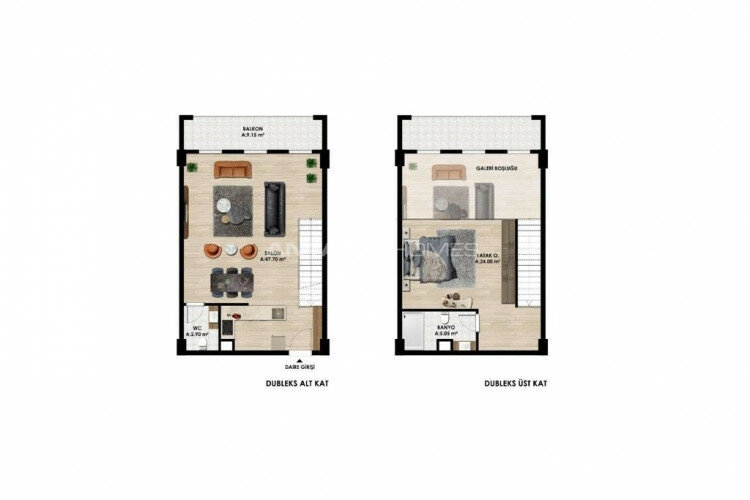 Квартира 1+1 в Бурсе, Турция | STE-46888