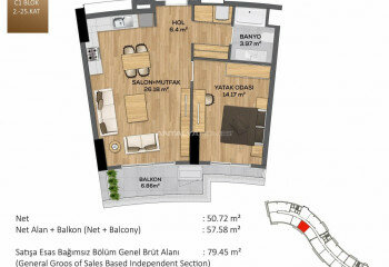 Квартира 2+1 в Стамбуле, Турция | SBB-46261