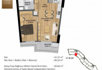 Квартира 2+1 в Стамбуле, Турция | SBB-46261