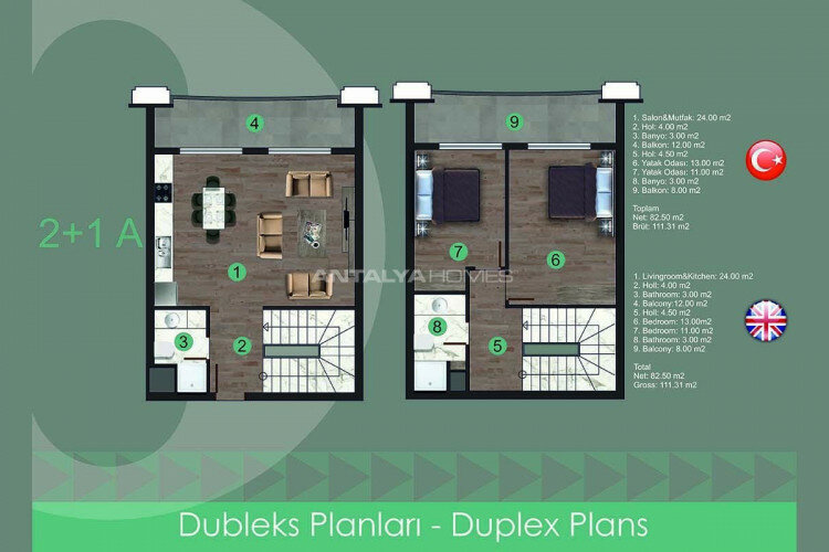 Квартира 3+1 в Анталии, Турция | STE-44912