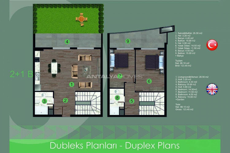 Квартира 3+1 в Анталии, Турция | STE-44912