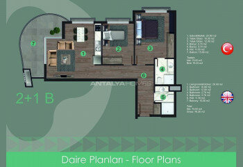 Квартира 3+1 в Анталии, Турция | STE-44912