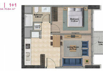 Квартира 1+1 в Стамбуле, Турция | PTE-46150