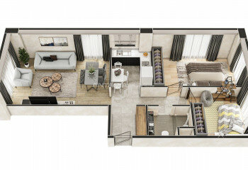 Квартира 3+1 в Стамбуле, Турция | SBB-46287