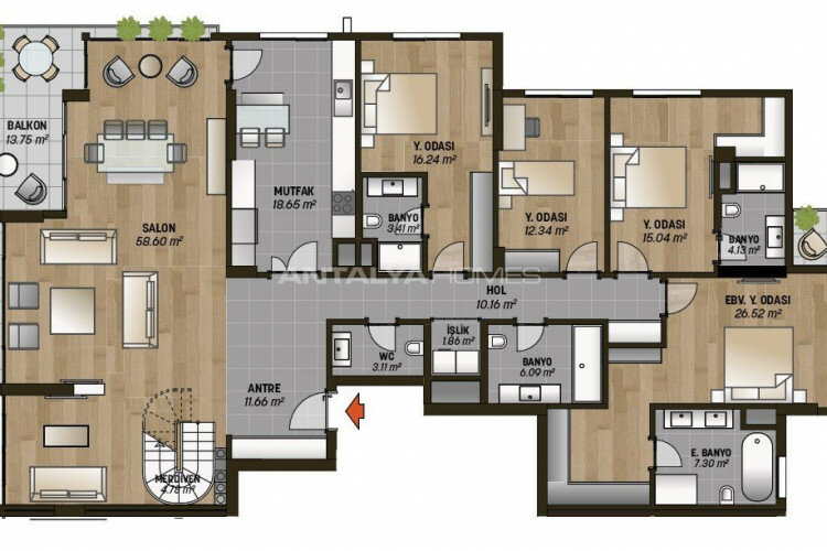 Квартира 4+1 в Стамбуле, Турция | PBB-46437