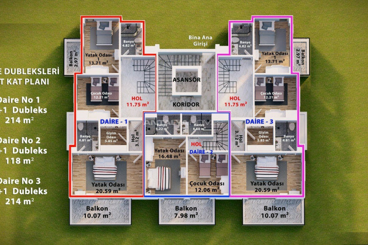 Квартира 2+1 в Анталии, Турция | PTE-45141