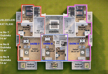 Квартира 2+1 в Анталии, Турция | PTE-45141