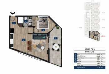 Квартира 2+1 в Анталии, Турция | STE-45205