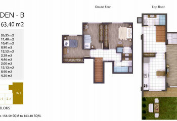 Квартира 2+1 в Коджаэле, Турция | STE-46777