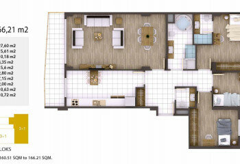 Квартира 2+1 в Коджаэле, Турция | STE-46777