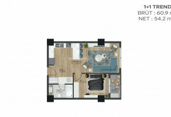 Квартира 3+1 в Бурсе, Турция | PKK-46893