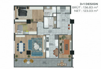Квартира 3+1 в Бурсе, Турция | PKK-46893